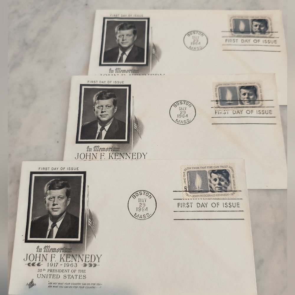 John F. Kennedy First Day of Issue Envelopes